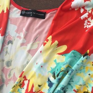 Beautiful red floral maxi dress